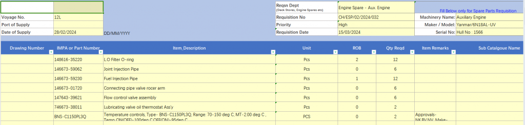 【询价】船舶备件—配件（CK-Y20240425-04）询价-泰州昌宽社区-报价采购-船用采购网-船舶物料采购-船务服务-一站式船用设备供应服务