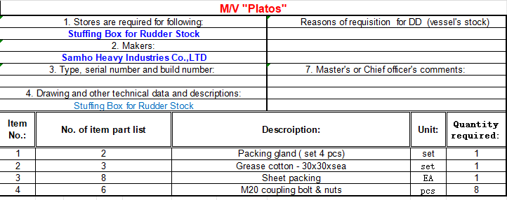 【询价】船舶备件—配件（CK-L20240430-03）询价-泰州昌宽社区-报价采购-船用采购网-船舶物料采购-船务服务-一站式船用设备供应服务