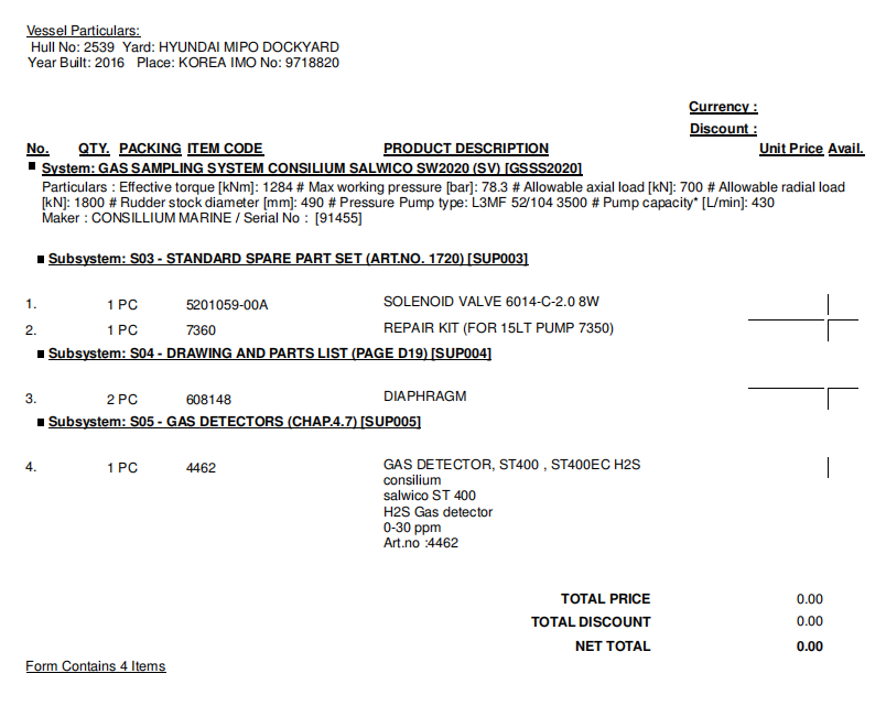 【询价】船舶备件—电磁阀/横隔膜/气体检测仪（CK-R20240430-13）询价-泰州昌宽社区-报价采购-船用采购网-船舶物料采购-船务服务-一站式船用设备供应服务