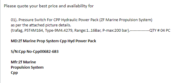 【询价】船舶备件—压力开关（CK-J20240524-02）询价-泰州昌宽社区-报价采购-船用采购网-船舶物料采购-船务服务-一站式船用设备供应服务