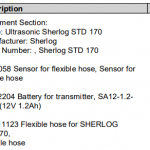 船舶备件—sherlog备件（CK-L20240511-02）询价-船用采购网-船舶物料采购-船务服务-一站式船用设备供应服务