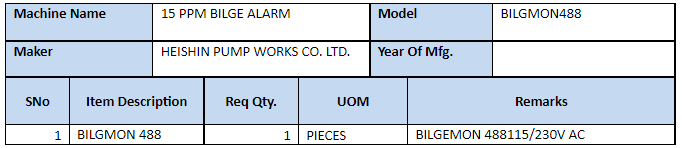 【询价】船舶备件—配件（CK-C20240507-19）询价-泰州昌宽社区-报价采购-船用采购网-船舶物料采购-船务服务-一站式船用设备供应服务