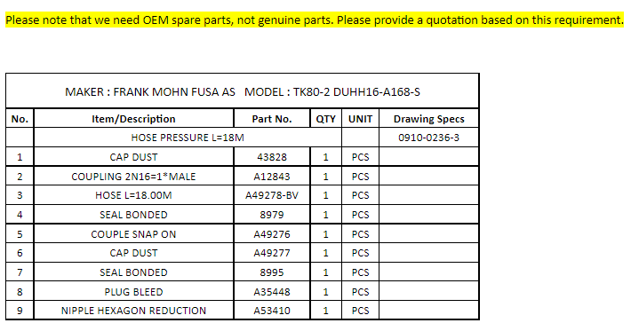 【询价】船舶备件—FRANK备件（CK-C20240531-01）询价-泰州昌宽社区-报价采购-船用采购网-船舶物料采购-船务服务-一站式船用设备供应服务
