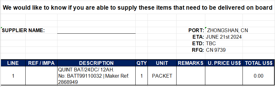 【询价】船舶备件—备件（CK-C20240528-07）询价-泰州昌宽社区-报价采购-船用采购网-船舶物料采购-船务服务-一站式船用设备供应服务