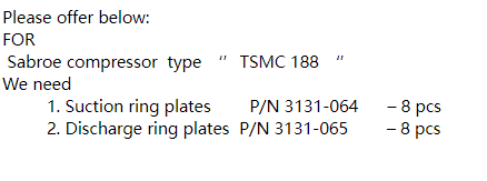 【询价】船舶备件—吸入环板/出料环板（CK-J20240524-08）询价-泰州昌宽社区-报价采购-船用采购网-船舶物料采购-船务服务-一站式船用设备供应服务