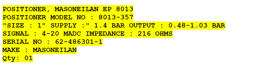 【询价】船舶备件—定位器（CK-Y20240516-08）询价-泰州昌宽社区-报价采购-船用采购网-船舶物料采购-船务服务-一站式船用设备供应服务