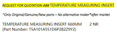 【询价】船舶备件—温度测量插件（CK-C20240507-09）询价-泰州昌宽社区-报价采购-船用采购网-船舶物料采购-船务服务-一站式船用设备供应服务