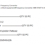船舶备件—ABB备件（CK-J20240517-01）询价-船用采购网-船舶物料采购-船务服务-一站式船用设备供应服务