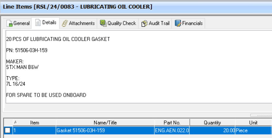 【询价】船舶备件—垫片（CK-C20240507-15）询价-泰州昌宽社区-报价采购-船用采购网-船舶物料采购-船务服务-一站式船用设备供应服务