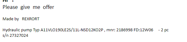 【询价】船舶备件—液压泵（CK-J20240528-09）询价-泰州昌宽社区-报价采购-船用采购网-船舶物料采购-船务服务-一站式船用设备供应服务