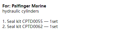 【询价】船舶备件—密封套件（CK-R20240531-02）询价-泰州昌宽社区-报价采购-船用采购网-船舶物料采购-船务服务-一站式船用设备供应服务