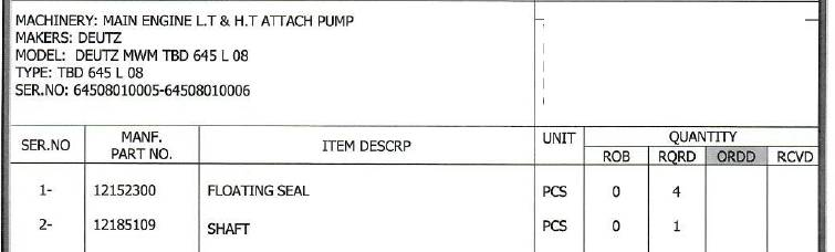 【询价】船舶备件—浮动密封/轴（CK-C20240508-08）询价-泰州昌宽社区-报价采购-船用采购网-船舶物料采购-船务服务-一站式船用设备供应服务