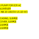 船舶备件—ALLWEILER备件（CK-L20240527-03）询价-船用采购网-船舶物料采购-船务服务-一站式船用设备供应服务
