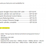 船舶备件—液压备件（CK-J20240511-08）询价-船用采购网-船舶物料采购-船务服务-一站式船用设备供应服务