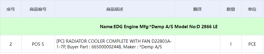 【询价】船舶备件—带风扇的散热器冷却器（CK-C20240515-18）询价-泰州昌宽社区-报价采购-船用采购网-船舶物料采购-船务服务-一站式船用设备供应服务