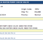 船舶备件—止回阀（CK-Y20240529-01）询价-船用采购网-船舶物料采购-船务服务-一站式船用设备供应服务