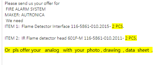 【询价】船舶备件—AUTRONICA备件（CK-J20240522-20）询价-泰州昌宽社区-报价采购-船用采购网-船舶物料采购-船务服务-一站式船用设备供应服务