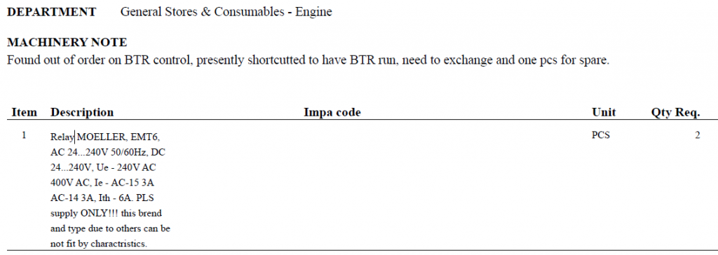 【询价】船舶备件—备件（CK-C20240521-15）询价-泰州昌宽社区-报价采购-船用采购网-船舶物料采购-船务服务-一站式船用设备供应服务