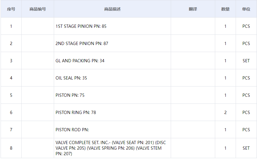 【询价】船舶备件—备件（CK-C20240531-04）询价-泰州昌宽社区-报价采购-船用采购网-船舶物料采购-船务服务-一站式船用设备供应服务