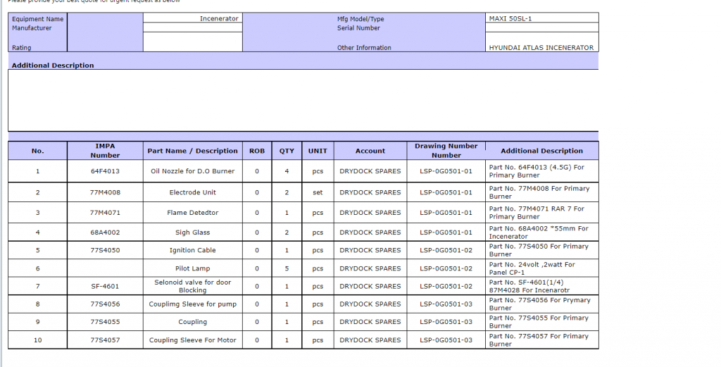 【询价】船舶备件—备件（CK-R20240513-11）询价-泰州昌宽社区-报价采购-船用采购网-船舶物料采购-船务服务-一站式船用设备供应服务