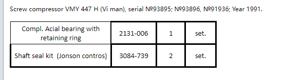 【询价】船舶备件—轴承/轴封套件（CK-J20240523-17）询价-泰州昌宽社区-报价采购-船用采购网-船舶物料采购-船务服务-一站式船用设备供应服务