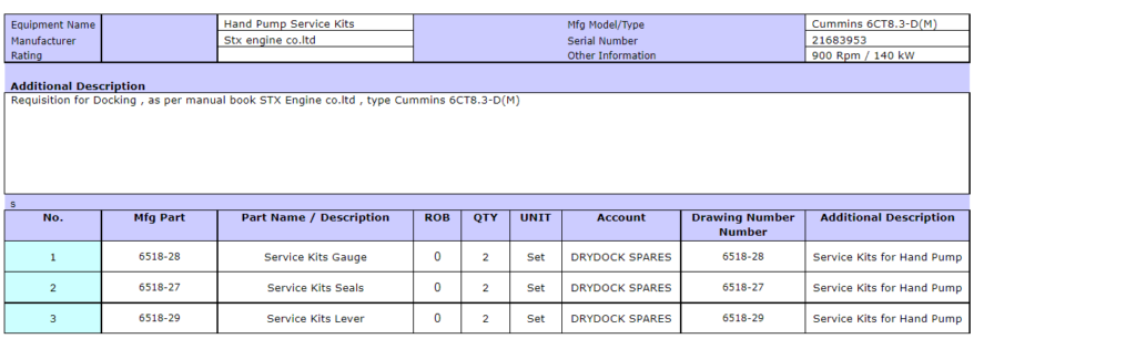 【询价】船舶备件—STX备件（CK-R20240523-09）询价-泰州昌宽社区-报价采购-船用采购网-船舶物料采购-船务服务-一站式船用设备供应服务