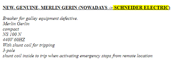 【询价】船舶备件—断路器（CK-C20240531-16）询价-泰州昌宽社区-报价采购-船用采购网-船舶物料采购-船务服务-一站式船用设备供应服务