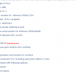 船舶备件—KBB/WARTSILA备件（CK-R20240508-04）询价-船用采购网-船舶物料采购-船务服务-一站式船用设备供应服务