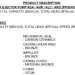 船舶备件—泵备件 （CK-C20240515-08）询价-船用采购网-船舶物料采购-船务服务-一站式船用设备供应服务