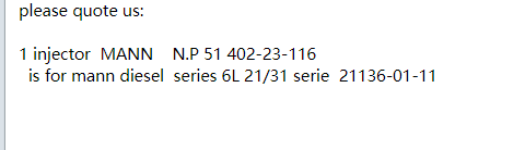 【询价】船舶备件—喷油器（CK-R20240521-01）询价-泰州昌宽社区-报价采购-船用采购网-船舶物料采购-船务服务-一站式船用设备供应服务