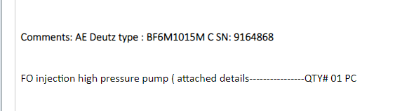 【询价】船舶备件—注入高压泵（CK-J20240522-01）询价-泰州昌宽社区-报价采购-船用采购网-船舶物料采购-船务服务-一站式船用设备供应服务