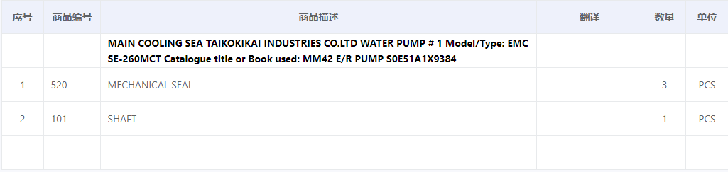 【询价】船舶备件—备件（CK-C20240509-11）询价-泰州昌宽社区-报价采购-船用采购网-船舶物料采购-船务服务-一站式船用设备供应服务