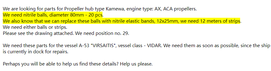【询价】船舶备件—备件（CK-J20240522-23）询价-泰州昌宽社区-报价采购-船用采购网-船舶物料采购-船务服务-一站式船用设备供应服务