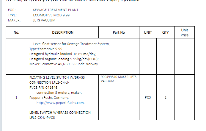 【询价】船舶备件—浮子液位开关（CK-J20240509-09）询价-泰州昌宽社区-报价采购-船用采购网-船舶物料采购-船务服务-一站式船用设备供应服务