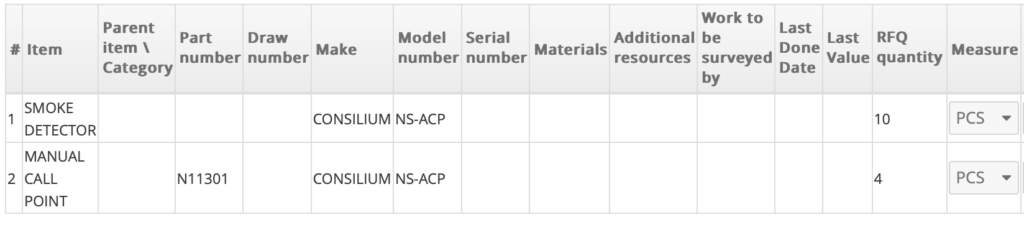 【询价】船舶备件—烟雾探测器/手动呼叫点（CK-R20240527-11）询价-泰州昌宽社区-报价采购-船用采购网-船舶物料采购-船务服务-一站式船用设备供应服务