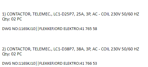 【询价】船舶备件—接触器（CK-J20240524-03）询价-泰州昌宽社区-报价采购-船用采购网-船舶物料采购-船务服务-一站式船用设备供应服务
