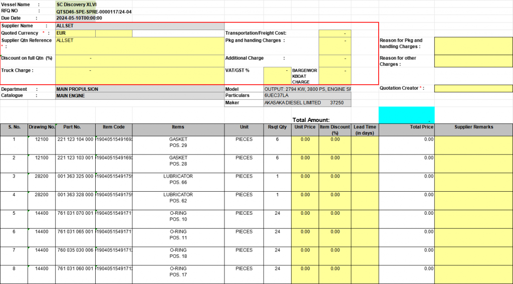 【询价】船舶备件—AKASAKA备件（CK-R20240514-04）询价-泰州昌宽社区-报价采购-船用采购网-船舶物料采购-船务服务-一站式船用设备供应服务