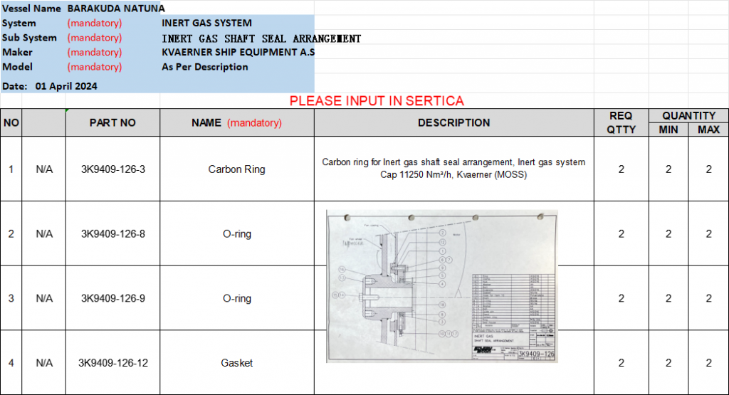 【询价】船舶备件—KVAERNER备件（CK-R20240515-04）询价-泰州昌宽社区-报价采购-船用采购网-船舶物料采购-船务服务-一站式船用设备供应服务