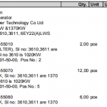 船舶备件—YANMAR备件（CK-L20240516-03）询价-船用采购网-船舶物料采购-船务服务-一站式船用设备供应服务