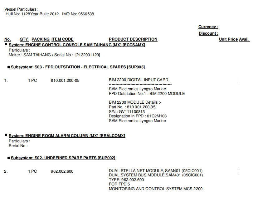 【询价】船舶备件—配件（CK-R20240506-18）询价-泰州昌宽社区-报价采购-船用采购网-船舶物料采购-船务服务-一站式船用设备供应服务
