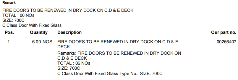 【询价】船舶备件—防火门（CK-R20240516-21）询价-泰州昌宽社区-报价采购-船用采购网-船舶物料采购-船务服务-一站式船用设备供应服务
