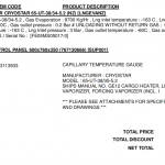 船舶备件—毛细管温度计（CK-R20240520-14）询价-船用采购网-船舶物料采购-船务服务-一站式船用设备供应服务