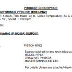 船舶备件—SHINKO备件（CK-R20240520-18）询价-船用采购网-船舶物料采购-船务服务-一站式船用设备供应服务