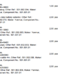 船舶备件—YANMAR备件（CK-L20240523-16）询价-船用采购网-船舶物料采购-船务服务-一站式船用设备供应服务