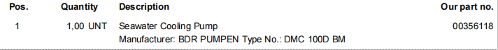 【询价】船舶备件—海水冷却泵（CK-R20240523-06）询价-泰州昌宽社区-报价采购-船用采购网-船舶物料采购-船务服务-一站式船用设备供应服务
