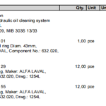 船舶备件—ALFA备件（CK-L20240529-02）询价-船用采购网-船舶物料采购-船务服务-一站式船用设备供应服务