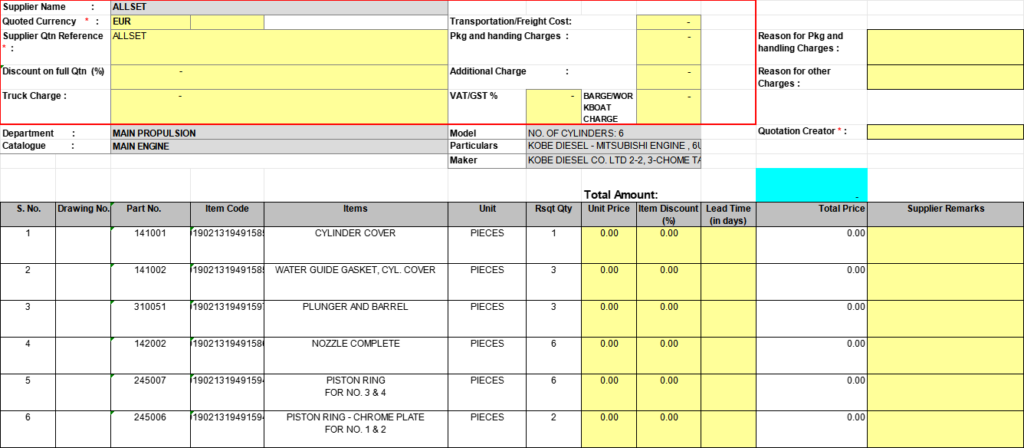 【询价】船舶备件—KOBE DIESEL备件（CK-R20240530-02）询价-泰州昌宽社区-报价采购-船用采购网-船舶物料采购-船务服务-一站式船用设备供应服务