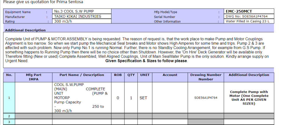 【询价】船舶备件—冷却泵（CK-R20240617-02）询价-泰州昌宽社区-报价采购-船用采购网-船舶物料采购-船务服务-一站式船用设备供应服务