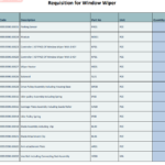 船舶备件—车窗雨刮器请购单（CK-L20240614-13）询价-船用采购网-船舶物料采购-船务服务-一站式船用设备供应服务