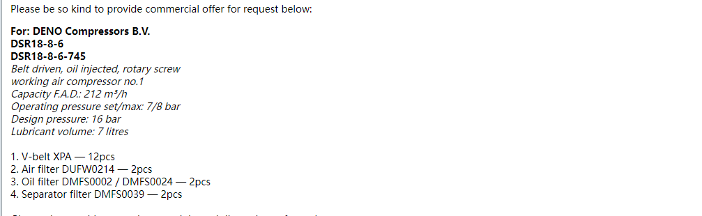 【询价】船舶备件—过滤器/滤清器/备件（CK-R20240604-01）询价-泰州昌宽社区-报价采购-船用采购网-船舶物料采购-船务服务-一站式船用设备供应服务